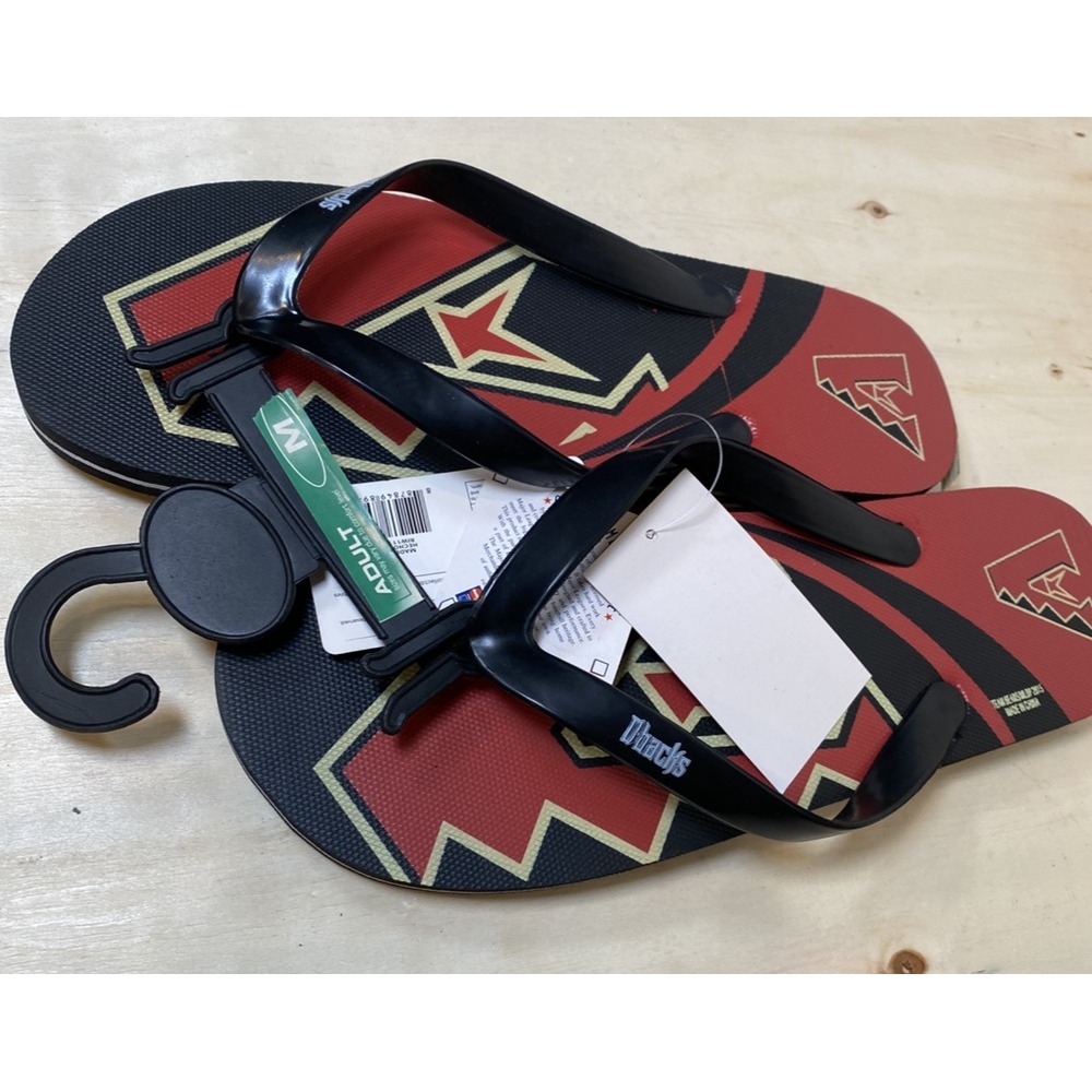 Arizona Diamondbacks MLB Baseball Flip Flops Sandals‎ New Medium Mens 7-8